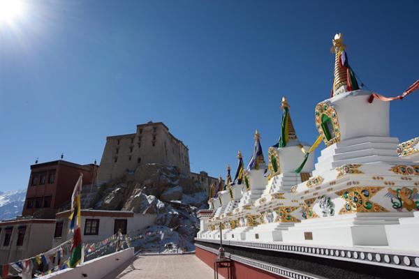 <h1>
Tak Thok Gompa</h1>
<p>
It is located near about ten kilometers up from Chemre in the Chemre Valley. The meaning of tak thok is rock hood and it refers to cave chapel found in gompas. The lamas of this monastery belongs from Tibet and they are highly respectable personalities among the Ladakhis. It means the ladakhis pay huge respect to them.</p>
<p>
The monastery is a house of 55 lamas of the Nying-ma-pa sect of Buddhism famously known as "Old Order". The members of this sects are highly inspired by the Padme Sambhava's teachings and Tak thok is the only gompa which preaches this order. Entering the main courtyard, one is immediately struck by the rock outcroppings that surround the gompa. Indeed, the wooden front of the chapel is only a front for the cave behind it and most of the gompa consists of rooms hollowed out of the stone cliff either by nature or man. The cave chapel is to the left as one enters the central courtyard. A small anteroom to the cave chapel has been recently painted with the Guardian Divinities of the Four Directions. In the front of the cave chapel are images of Padme Sambhava and Avalokitesvara (analogous to the Hindu god Shiva and easily recognizable by his eleven heads and 1,000 arms). Behind this image is a small locked door leading to the small cave where Padme Sambhava is supposed to have lived and meditated for three years. This cave is not open to the public. Ladakh has an ample of monasteries including Phyang Gompa, Sankar Gompa, Spitok Gompa, Stok Gompa, Stokna Gompa, Thiksey Monastery Matho Gompa, Likir Monastery and so on.</p>
<p>
One of the similar quality of all these monasteries is that they are perfect place to regain the peace of your mind as their surroundings is so calm and peaceful.<br />
</p>
